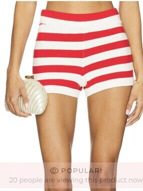 Show Me Your Mumu Devin Short in Red Stripe